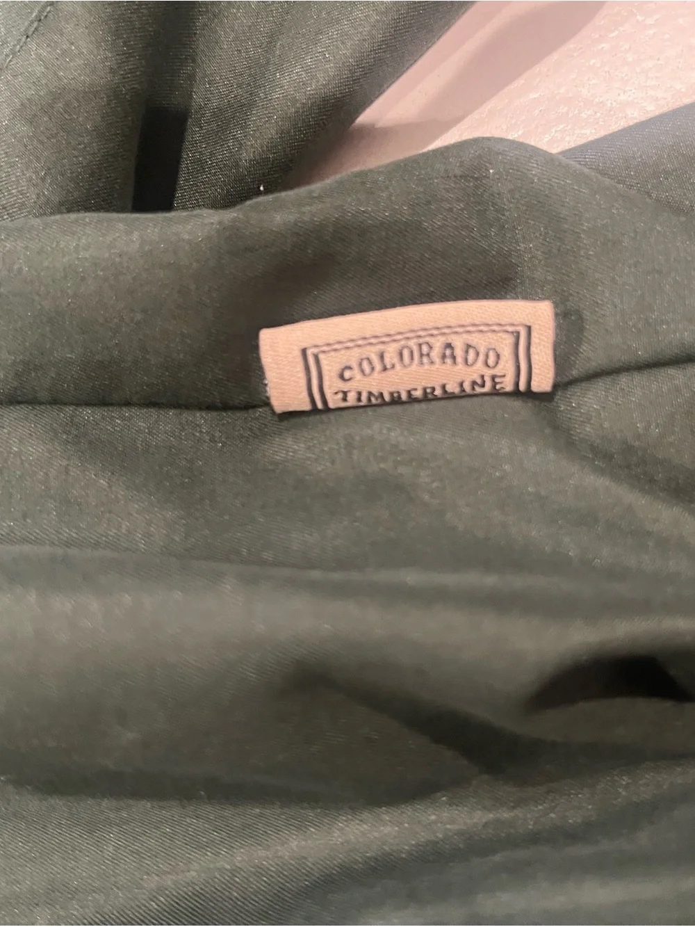 Timberland Dark Green Hooded Jacket with Yellow Crest